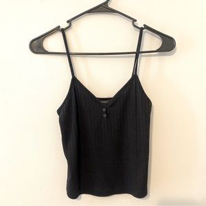 simple black spaghetti strap tank